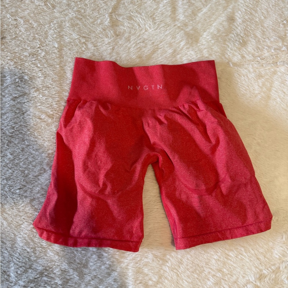 Red NVGTN Butt Contour Shorts